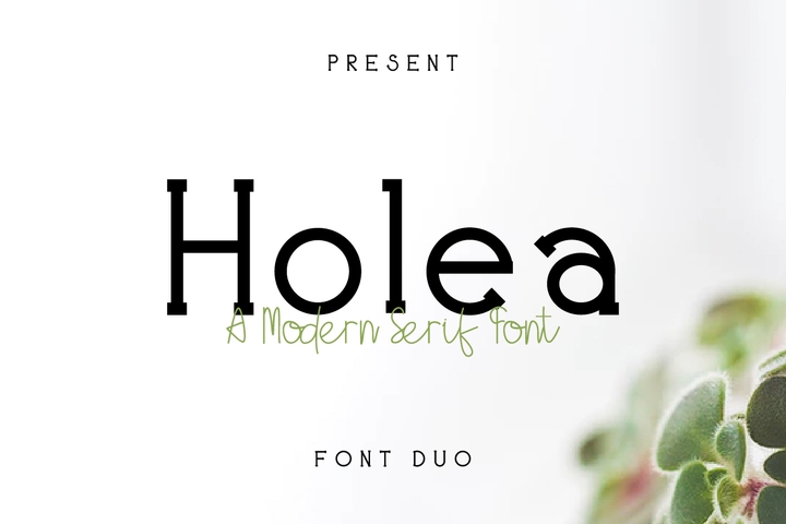 Example font Holea #1